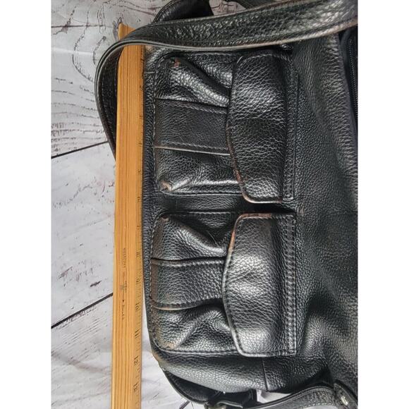 Fossil 75082 American Classic Black Pebble Leather Shoulder Bag READ - Picture 12 of 14